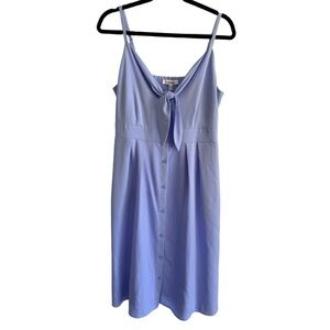 Kensie Light Blue Tie-Front Mini Dress